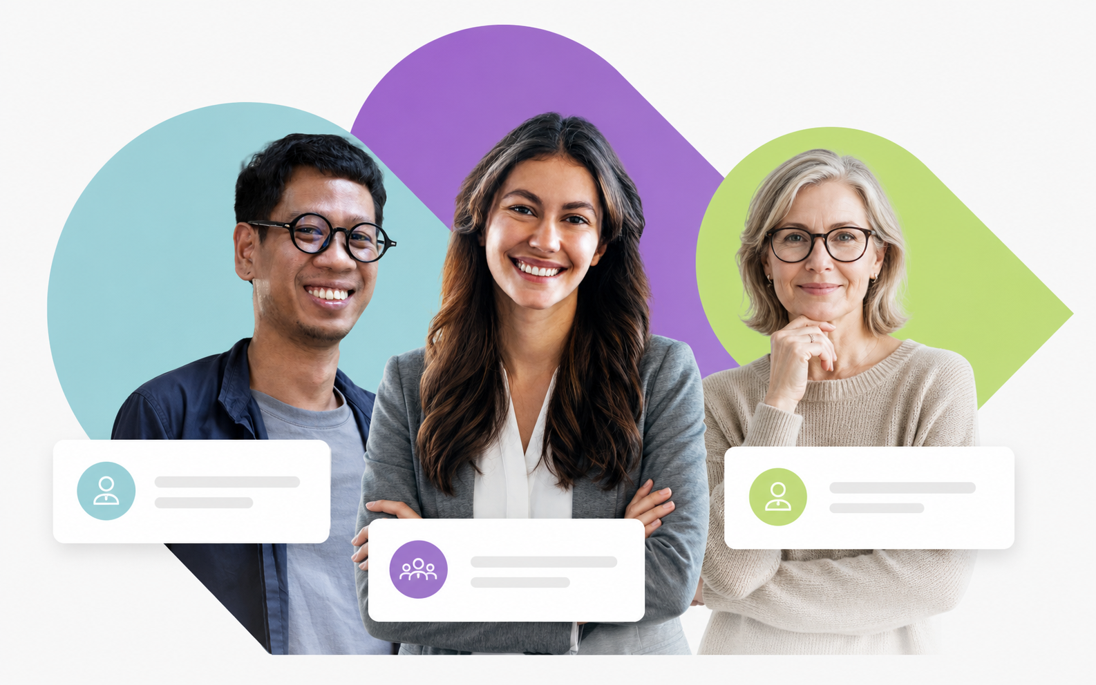 Three coaching professionals representing Hoolr’s delivery models